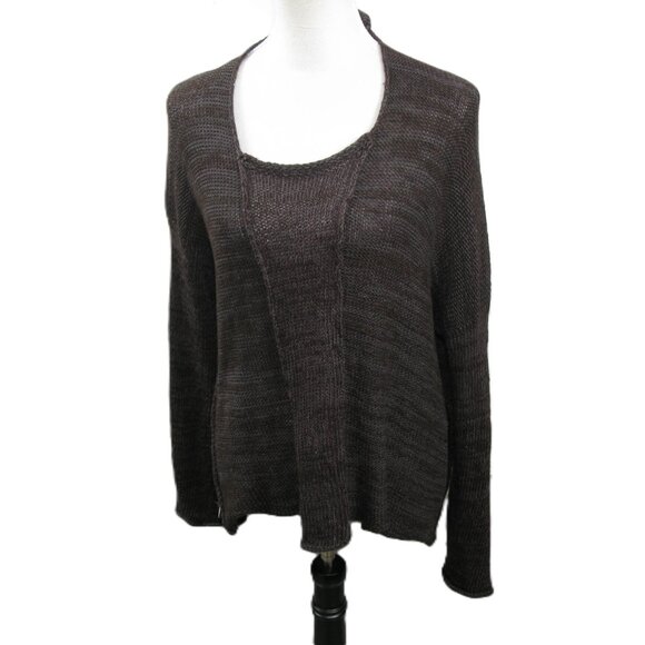 Skif Brown Crew Neck Sweater Size Large - Picture 3 of 8